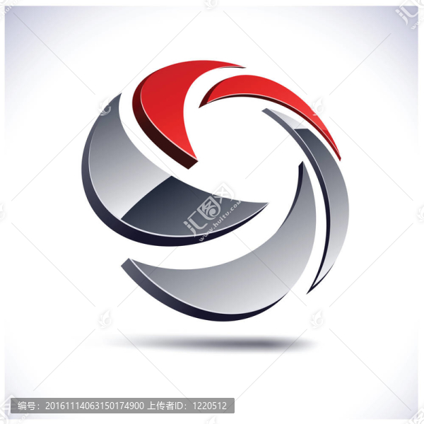 抽象三維圖標(biāo)。