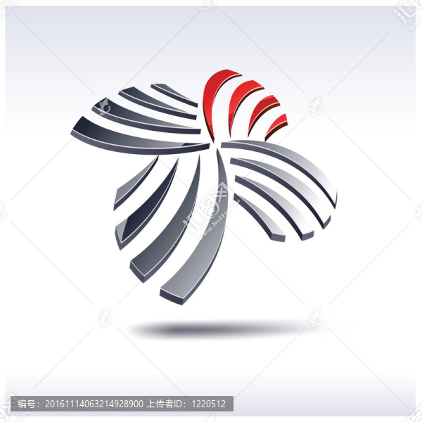 抽象三維圖標(biāo)。