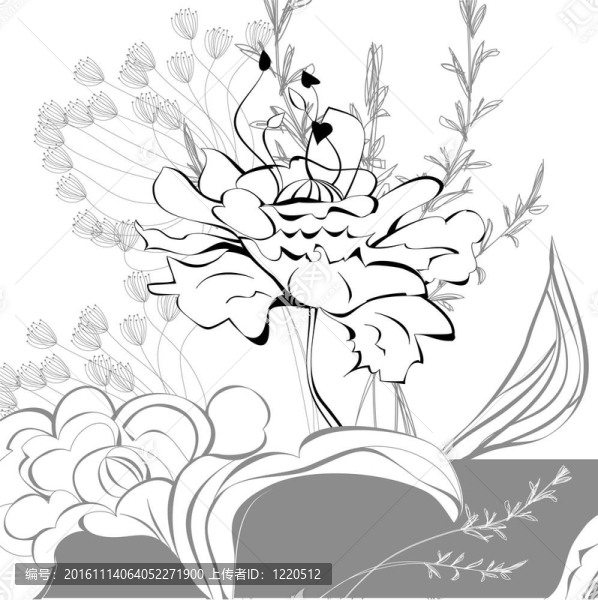 用鮮花設(shè)計卡片模板