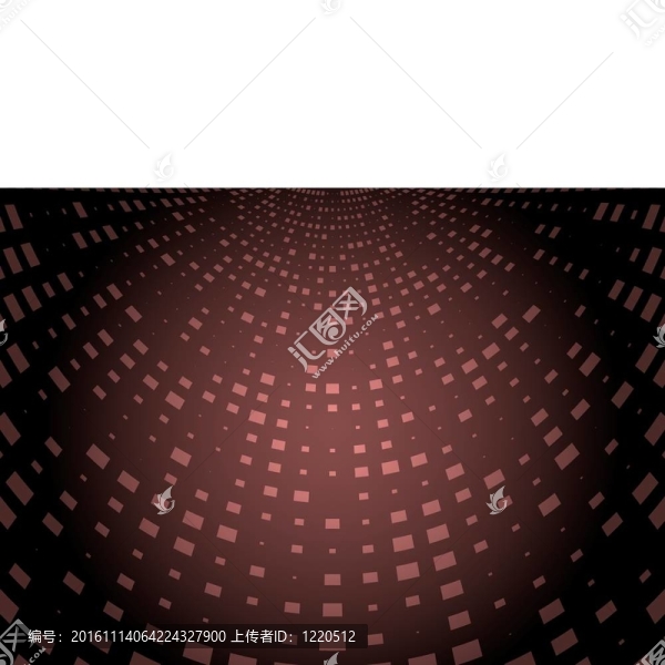空間中的紅色平方
