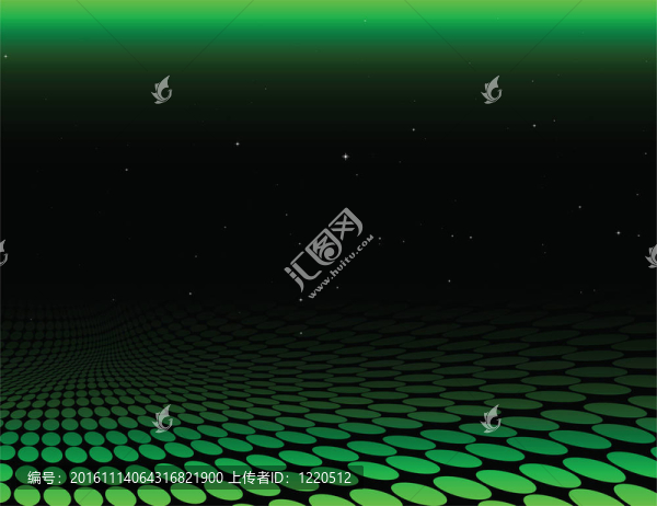 綠色行星抽象曲面