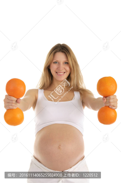 孕婦參與健身橙