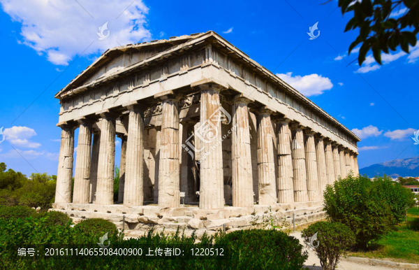 在古Athens的Agora；希臘