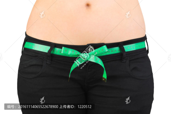 牛仔褲和測量帶