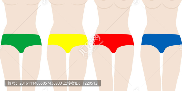 美麗的女人背著胸圍在彩色褲子