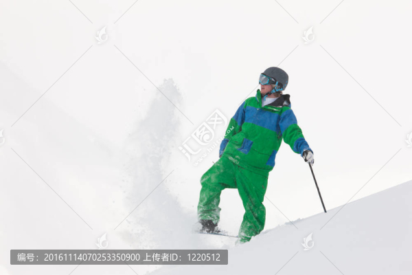 粉雪滑雪