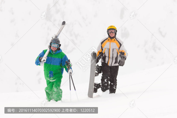 滑雪和滑雪板承載齒輪