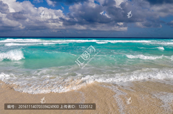 美麗的坎昆海灘