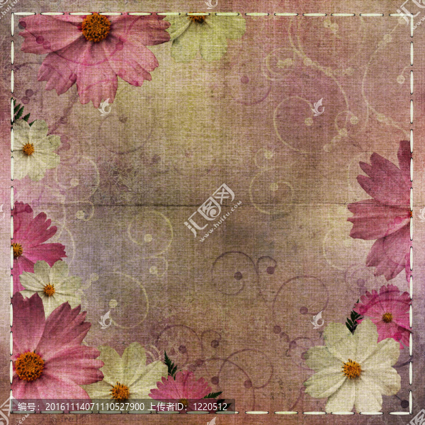 摘要花卉紋理背景與daisy,flower