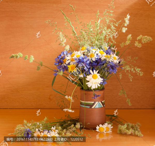 美麗的野花花束