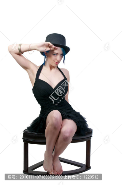 戴頂帽子的女人