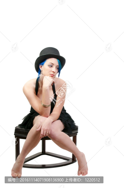 戴頂帽子的女人
