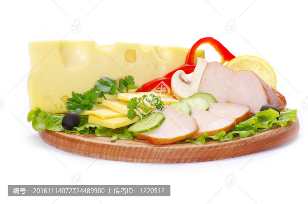 熏肉和草本植物