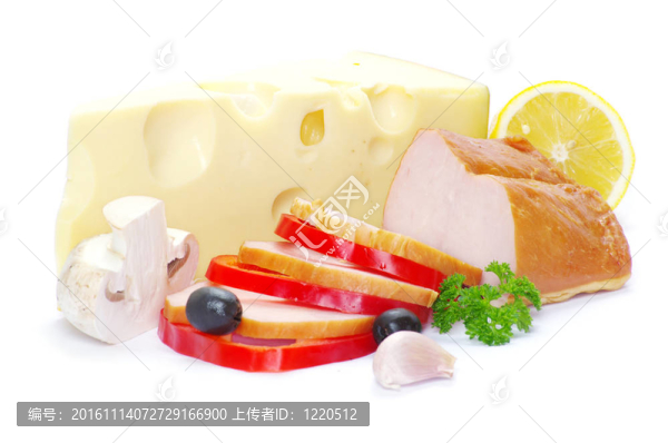 熏肉和奶酪
