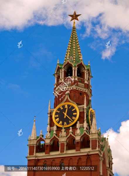 Kremlin鐘塔；莫斯科；Rus