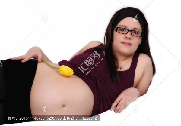 孕婦與郁金香