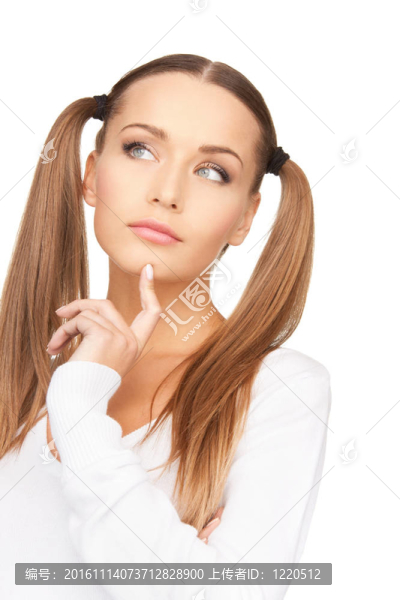 平靜而友好的女人