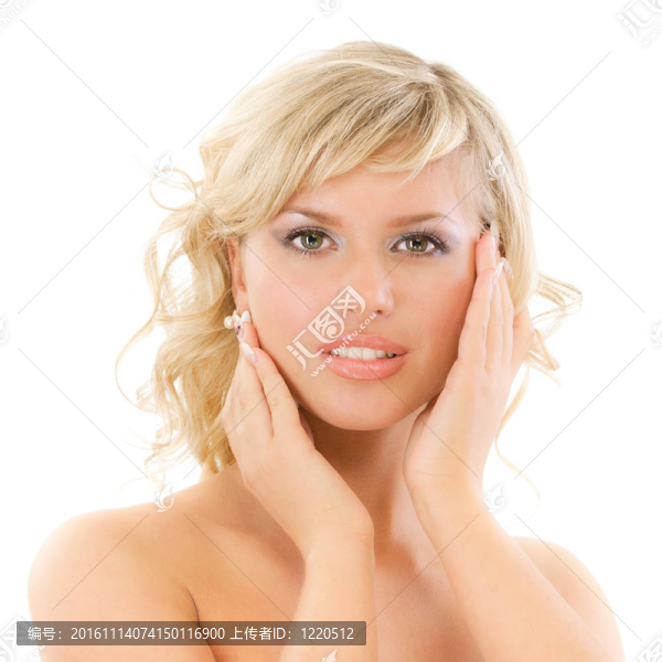 金發(fā)美女的畫(huà)像