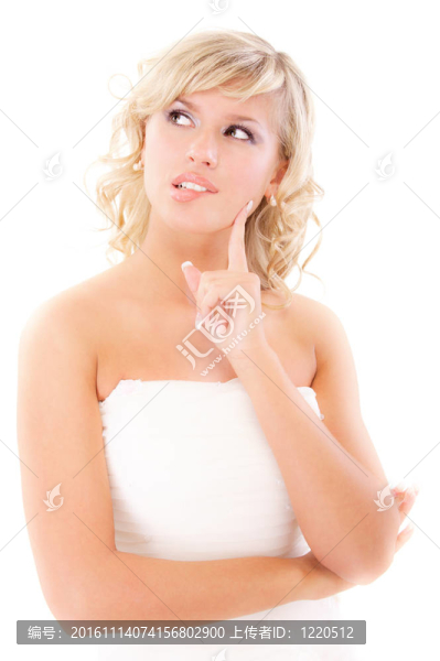 金發(fā)美女的畫像