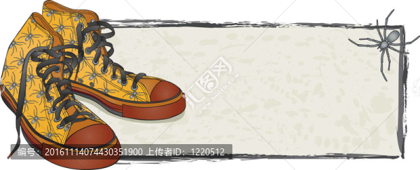 蜘蛛的運(yùn)動(dòng)鞋的旗幟