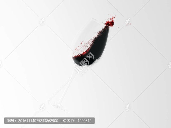 飛濺的紅葡萄酒