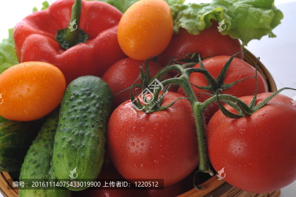 菜籃子里的蔬菜