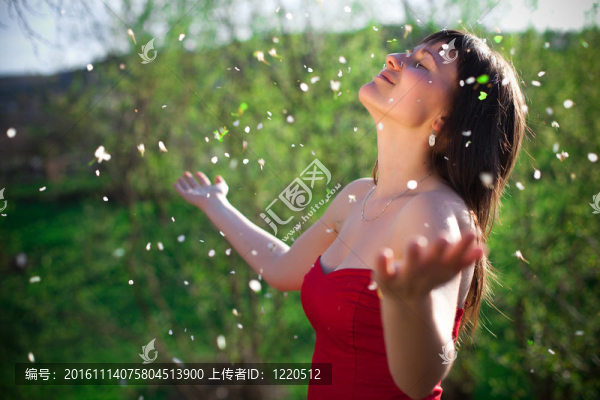 一個(gè)美麗的年輕女人的肖像