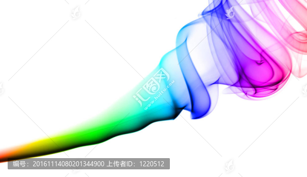 五顏六色的抽象：黑煙的形狀