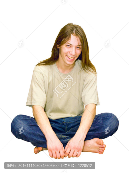 一個快樂的年輕人的肖像
