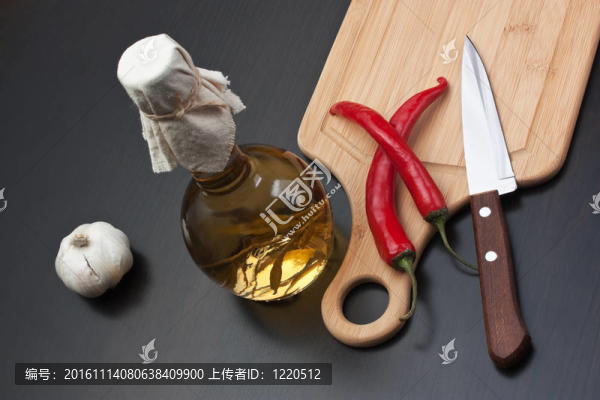 大蒜和紅辣椒