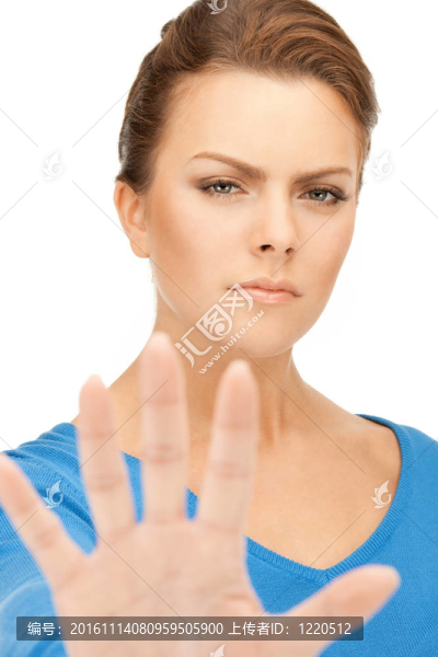 女性停止姿勢