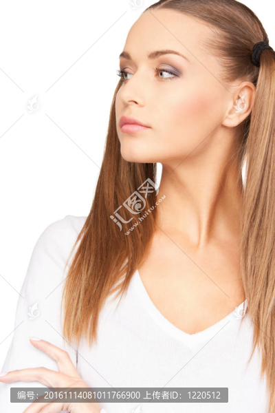平靜而友好的女人
