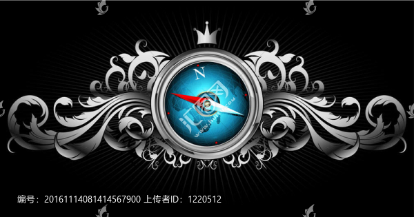 華麗的框架羅盤