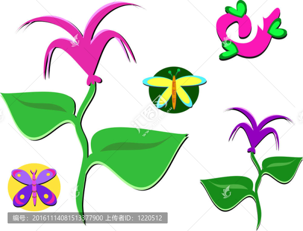 植物混合；Flowers；昆蟲