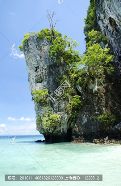 泰國的熱帶島嶼海灘