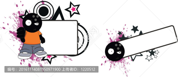 保齡球兒童卡通copyspace1