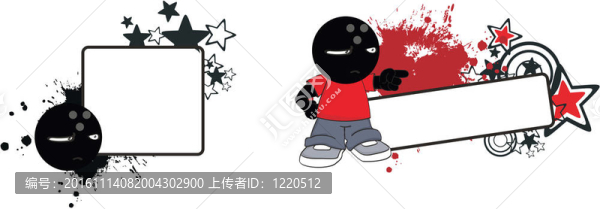 保齡球兒童卡通copyspace11