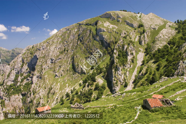 Picos,de,Europa的國(guó)家公園；奧維耶多；西班牙
