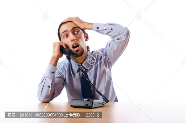商人在電話里交談