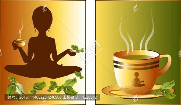 綠茶。