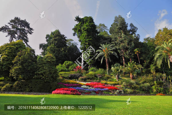 華麗的花壇公園