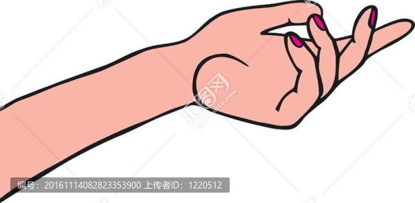 女性的手