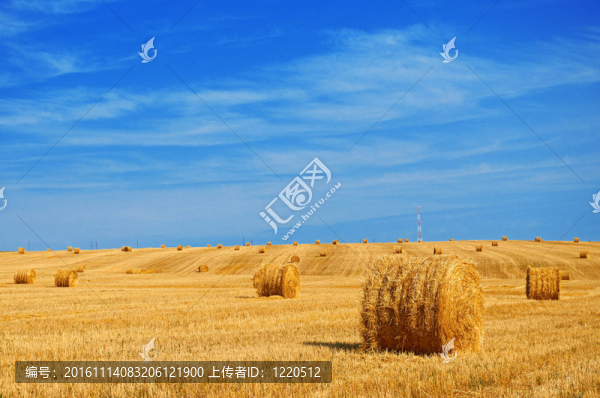 稻草場上的天空