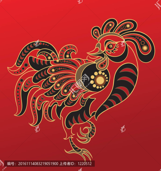 中國的星座。雞年