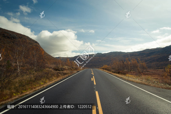 秋天的路上