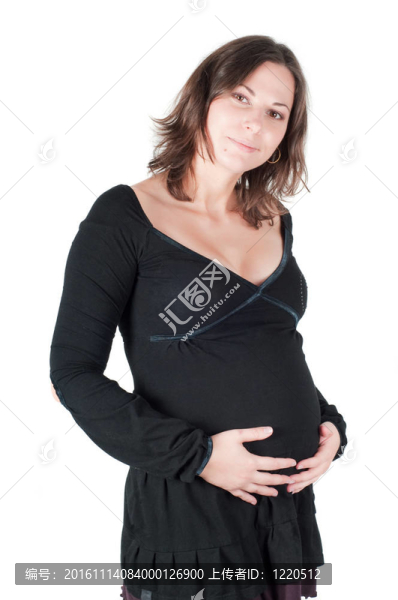 漂亮孕婦的肖像