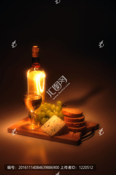 葡萄酒和奶酪晚餐