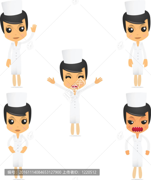 套滑稽卡通護(hù)士