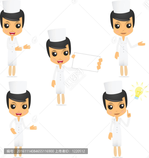 套滑稽卡通護(hù)士