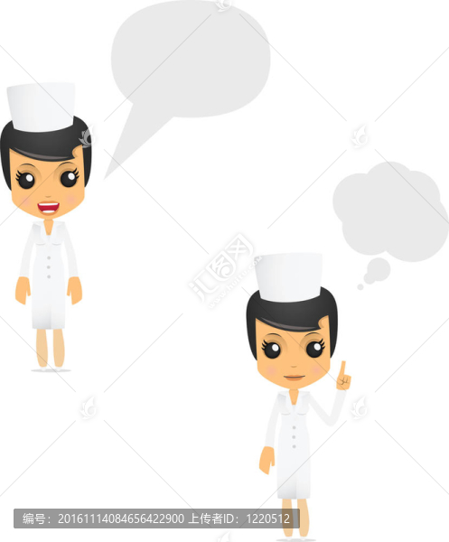 套滑稽卡通護(hù)士